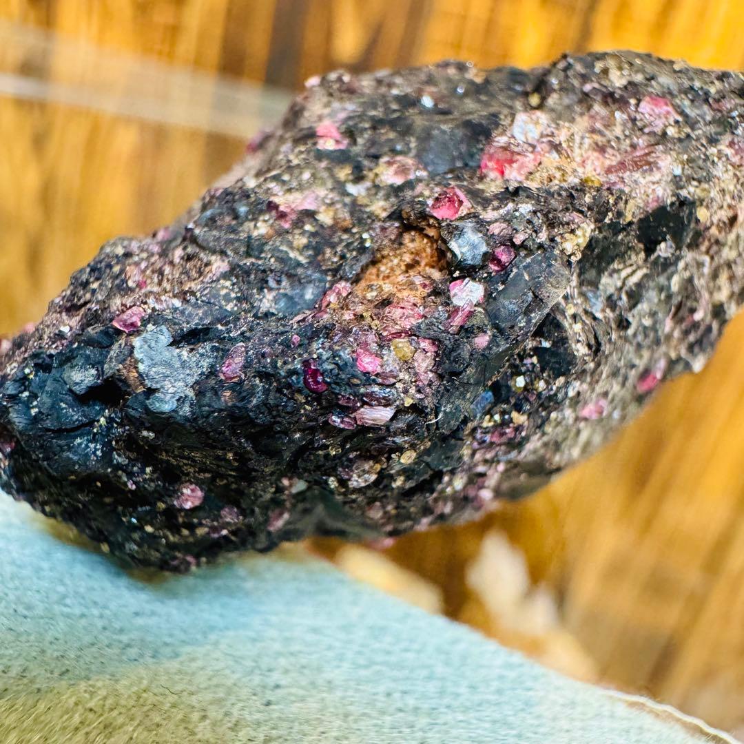 国産鉱物 パイロクスマンガン 愛知 ハイグレード クラスター