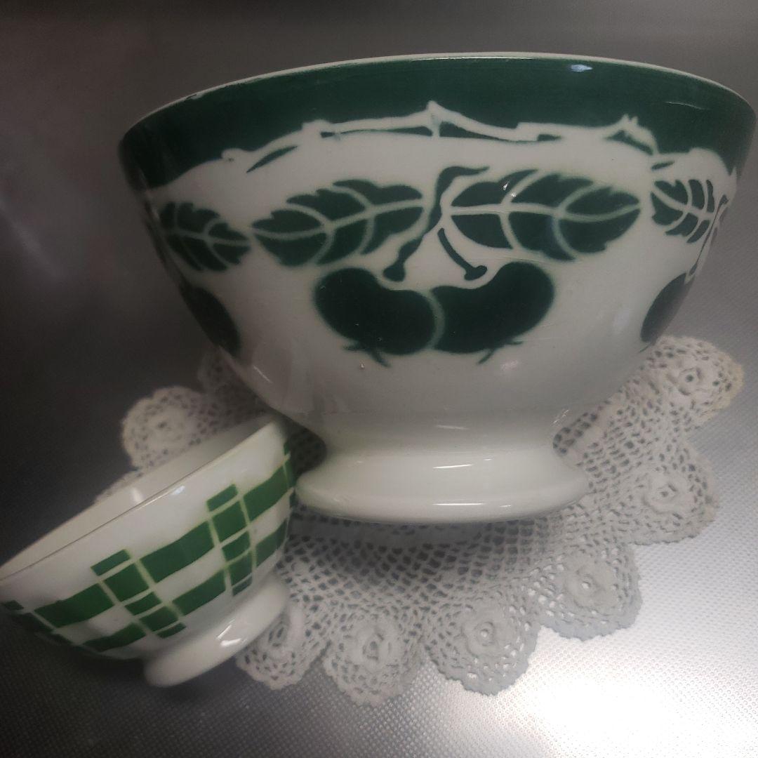 【素敵です❣️】王道フランスアンティーク　カフェオレボウル２つ　お得❣️