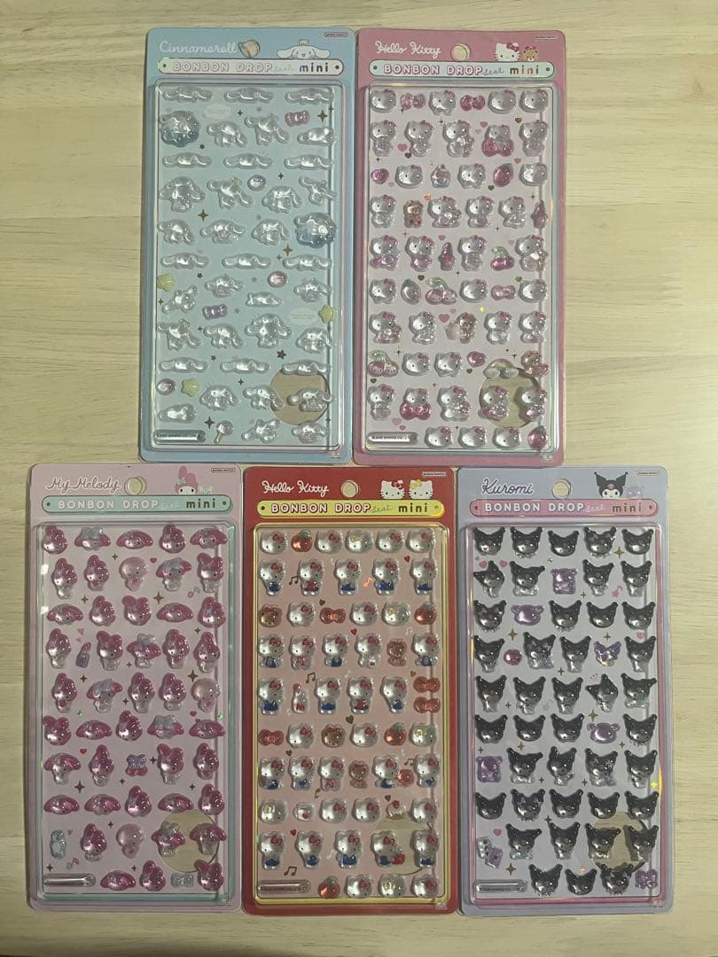 【国内正規品】【新品未使用品】サンリオ ボンボンドロップシール5枚セット