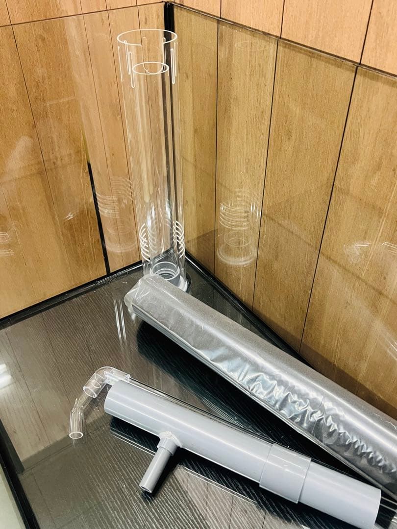 １セットのみ　ブラック/ブラック　900オーバーフロー水槽