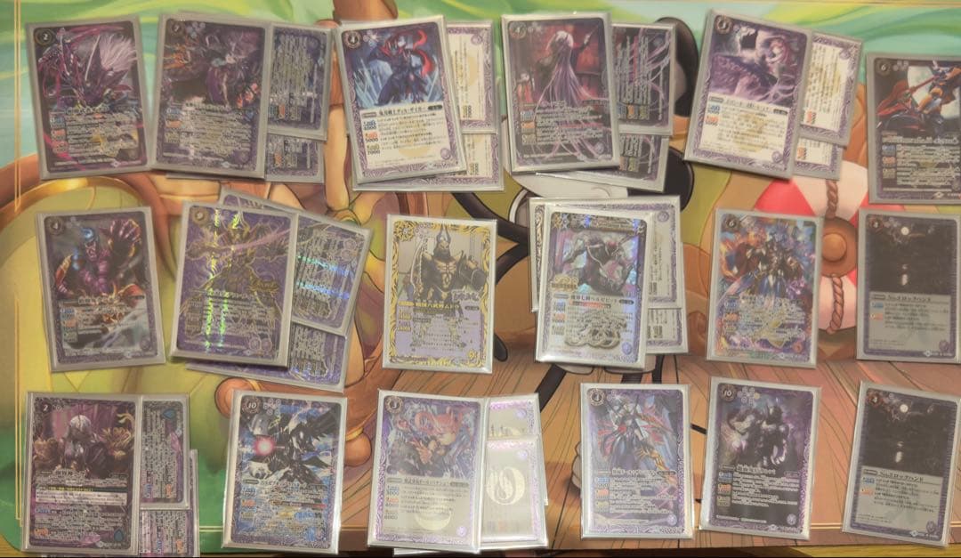 バトスピ　呪鬼デッキ　スリーブ付き