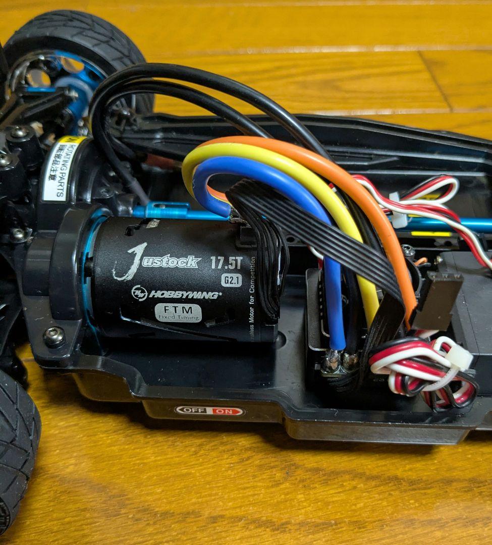 タミヤ　ポルシェボディ　TT-02　ホビーウイングESC ブラシレスモーター