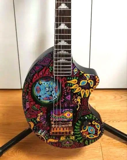 FERNANDES ZO-3 hide サイケ ハードケース付き