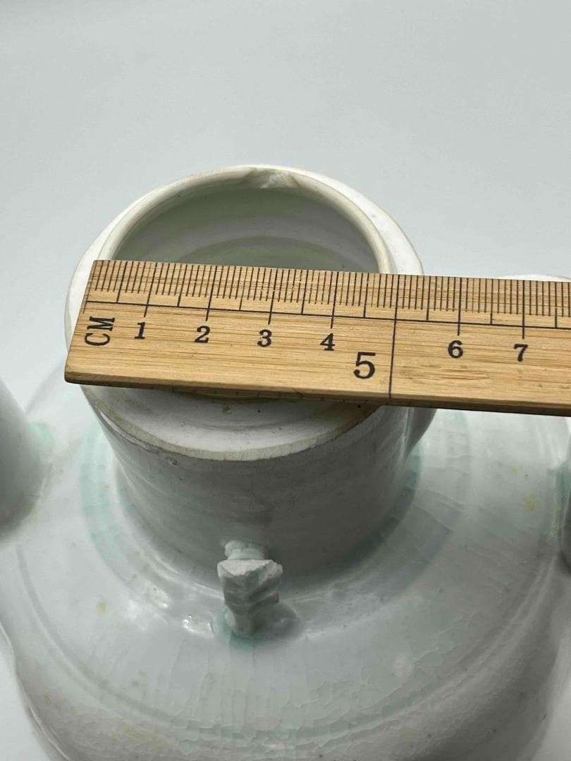 北宋時代　青白磁瓜形水注　影青執壺　湖田窯　影青 水注　水指　（F119）