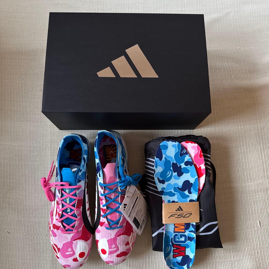 A BATHING APE × adidas F50 Elite FG 26cm