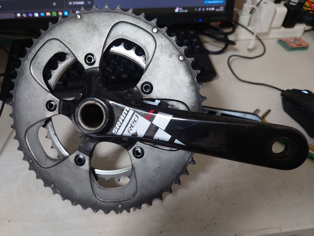 SRAM red 52-36t 165mm GXP 10速クランク