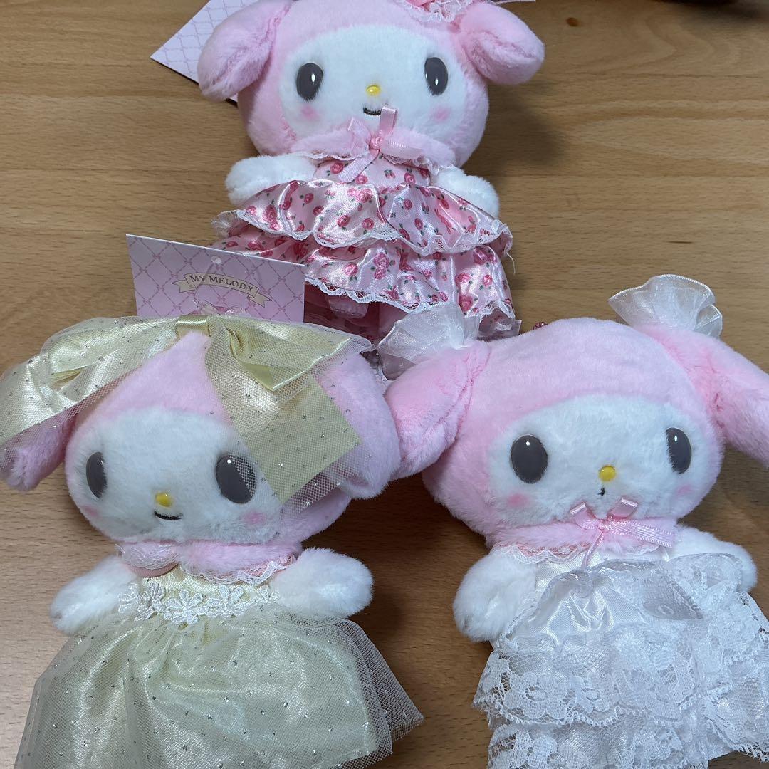 レディマイメロディ　マイメロ　マスコットホルダー　サンリオ　バラ　ドレス　リボン