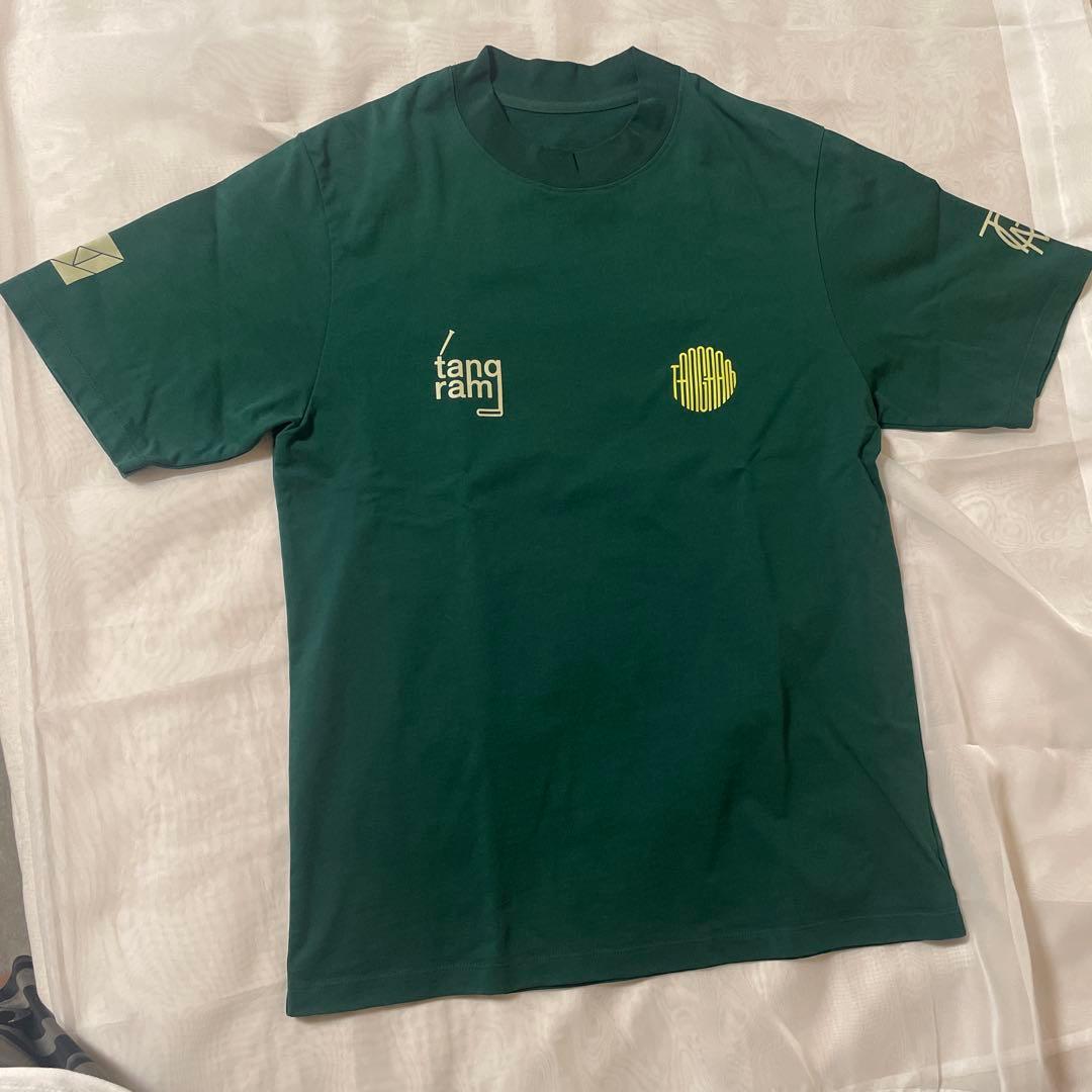タングラム TANGRAM 半袖 モックネック サイズS グリーン カーキ