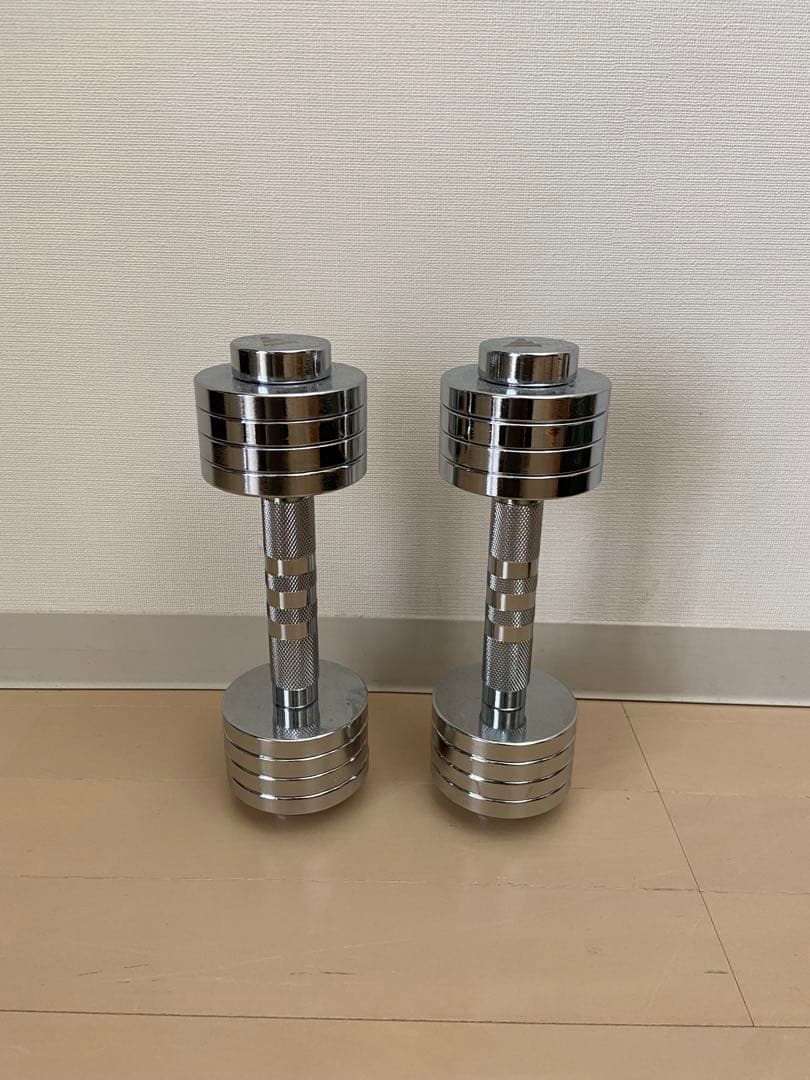 adidas アジャスタブルクロームダンベル 5KG（2個）