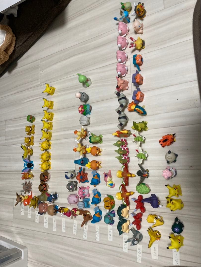 ポケモン 指人形 まとめ91体｜1996年〜2012？年 初期あり クリア14体