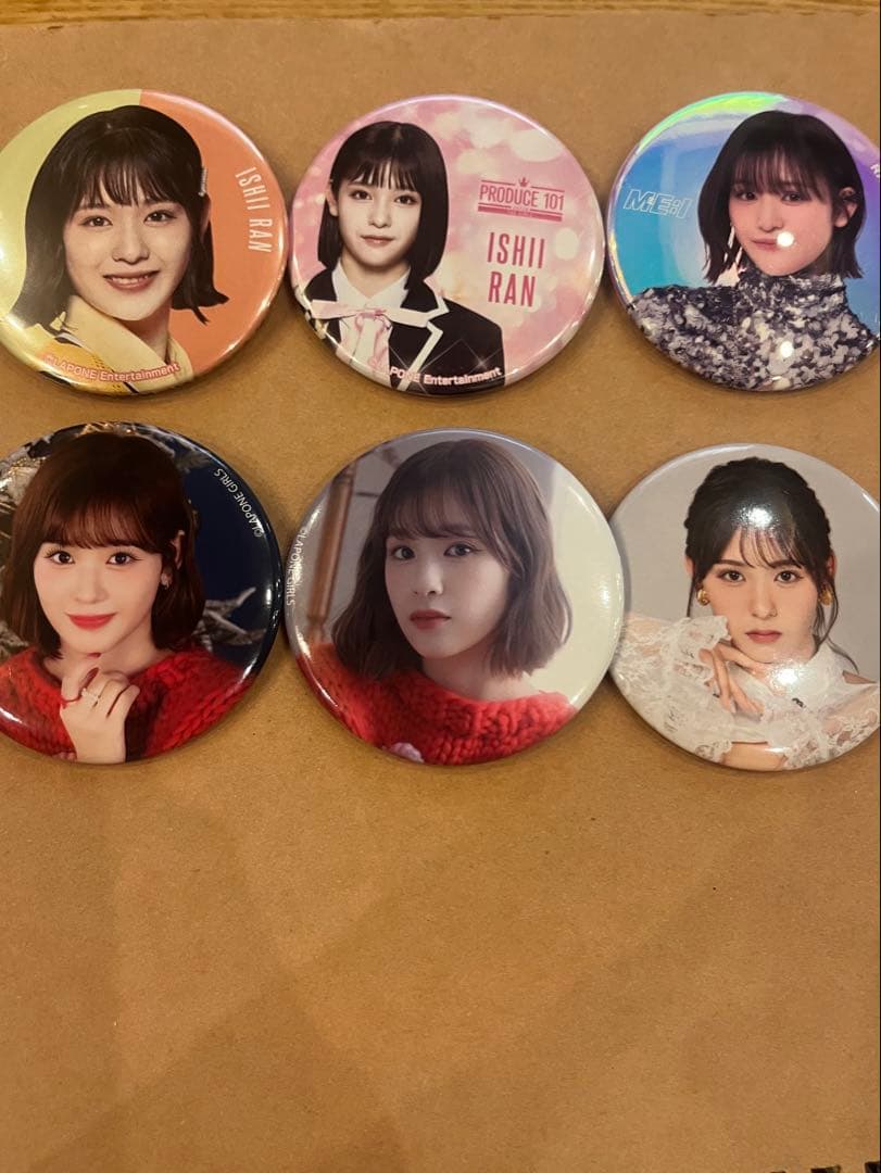 石井蘭 缶バッジ コンプセット 缶バッジホルダー