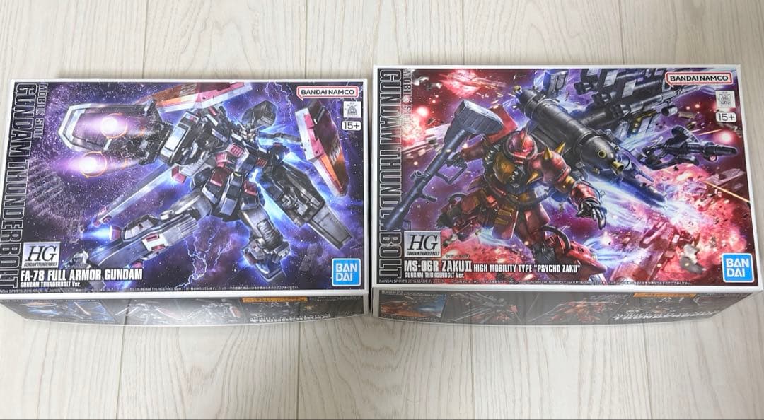 新品未開封　HG フルアーマーガンダム　サイコザク　サンダーボルトver