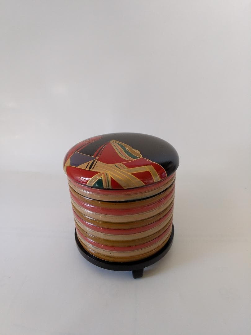 中村宗悦 作 歌仙 貝桶型茶器 漆絵 共箱 共布 漆器 漆芸 抹茶 茶道具 新品