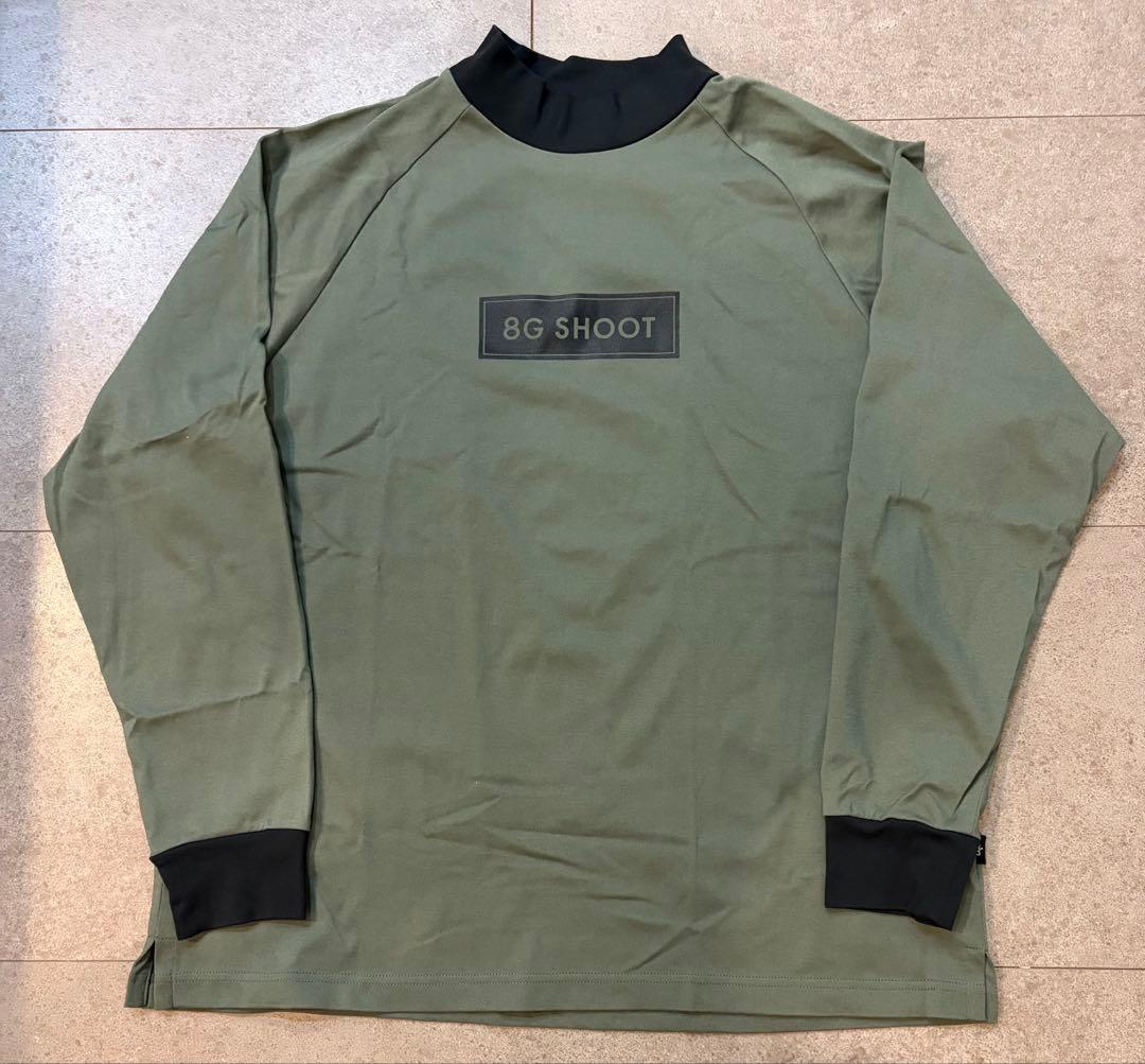 メンズウェア 8G SHOOT BOX LOGO MOCK NECK TEE KHAKI