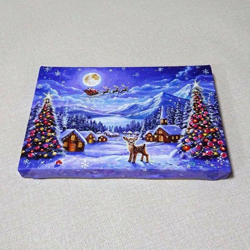 k*☆様 『月を眺めて』アクリル画 SM 風景画 絵画