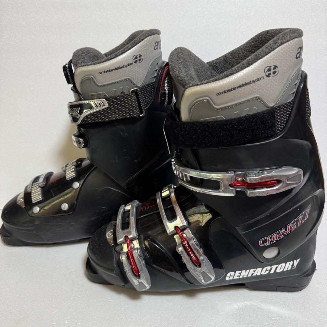 28CM28.5cmスキー ブーツ初心者黒色ブラック　ゲンファクトリー格安特価