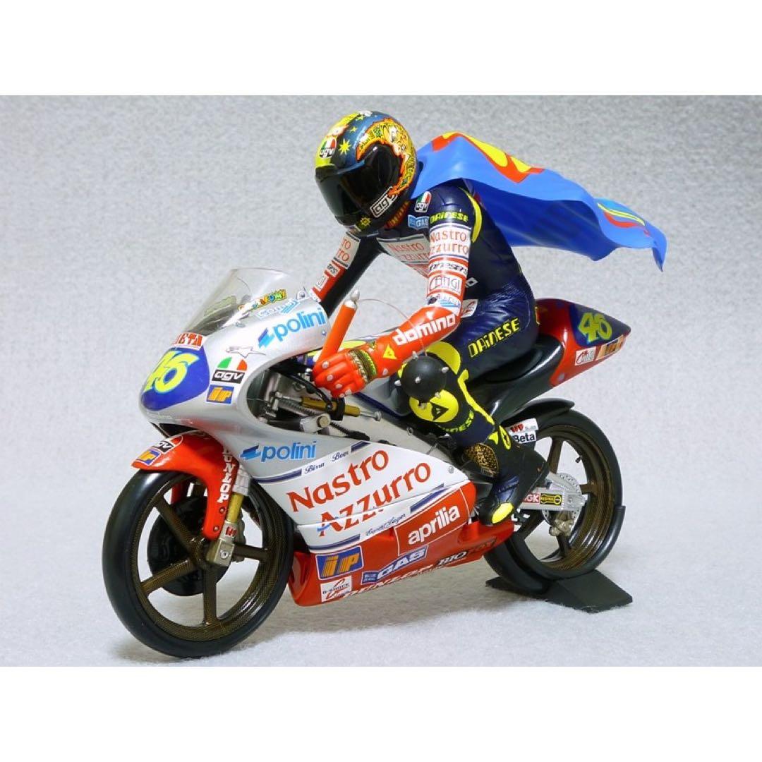 【希少】ミニチャンプス 1/12 aprilia125 & V.ロッシ 1997