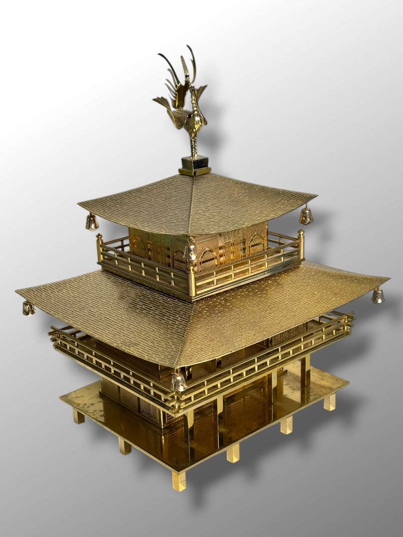 #金閣寺 真鍮製モデル ミニチュア　S-12