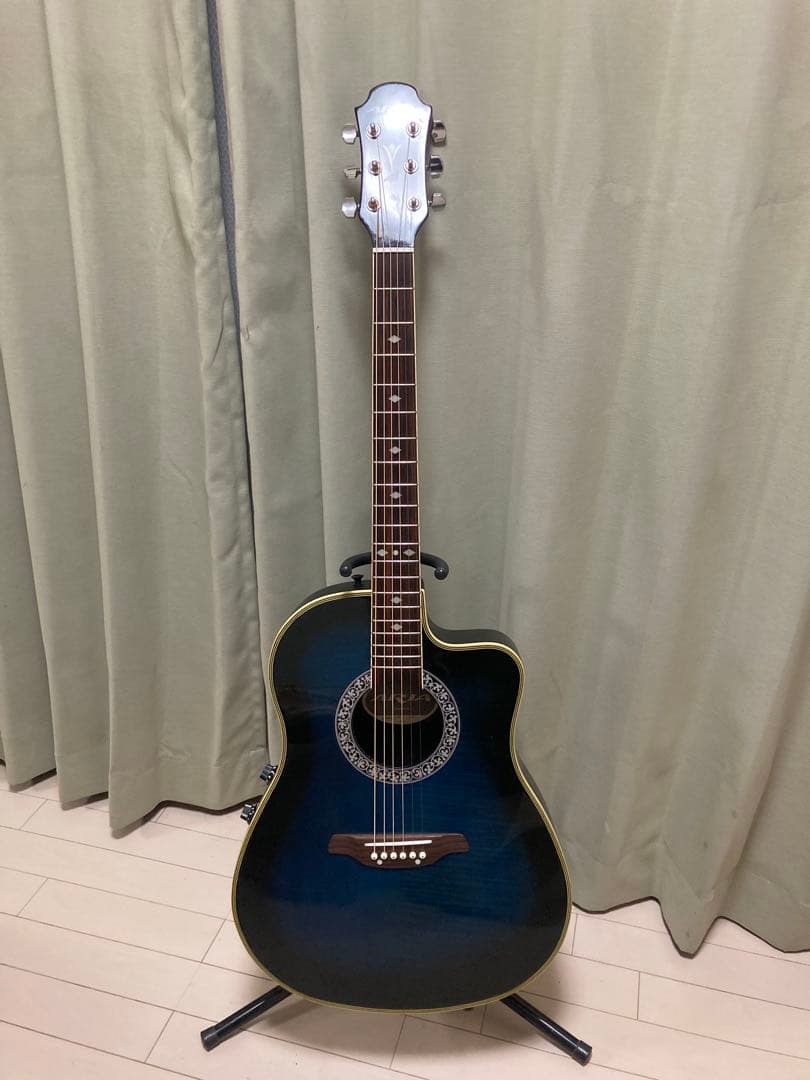 ARIA エレアコ　AMB-35 アリヤ　アリア　アコギ　ブルー　青