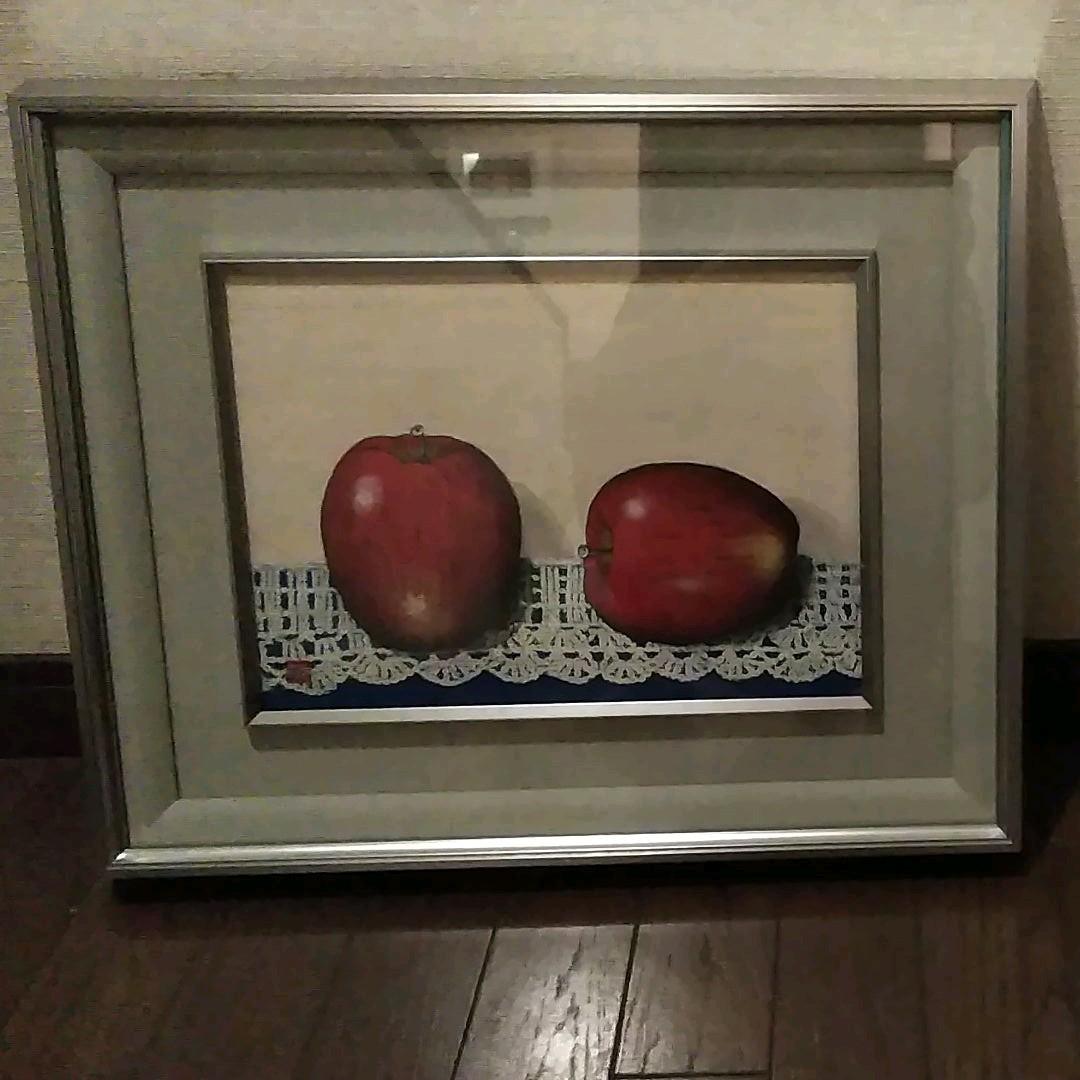 日本画/ りんご