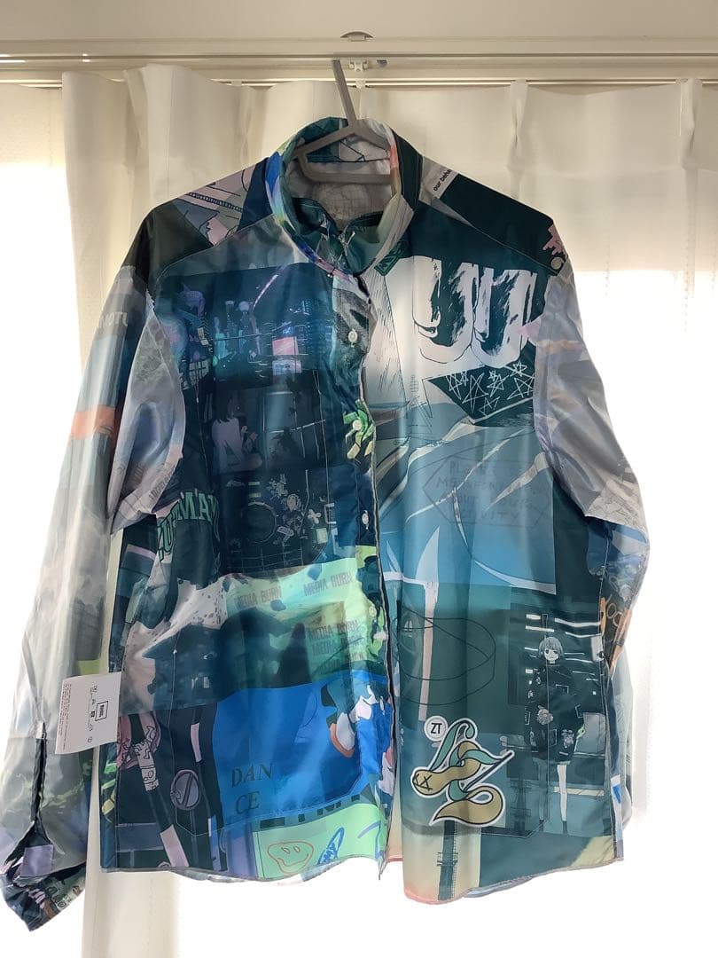 ずっと真夜中でいいのに　Mサイズ　BODYSONG コラージュシャツ