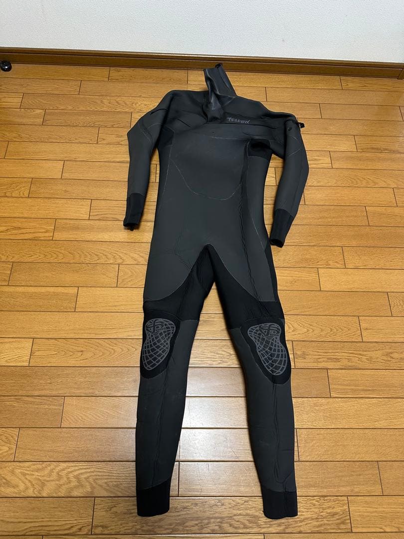 FELLOW ブラック フルスーツ セミドライスーツ フロントジップ