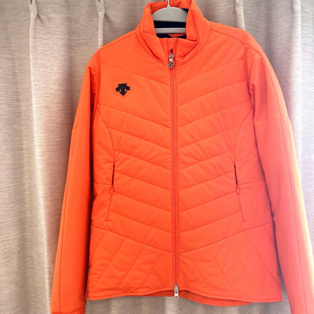 DESCENTE オレンジ 電熱中綿ジャケット レディース　Lサイズ　美品