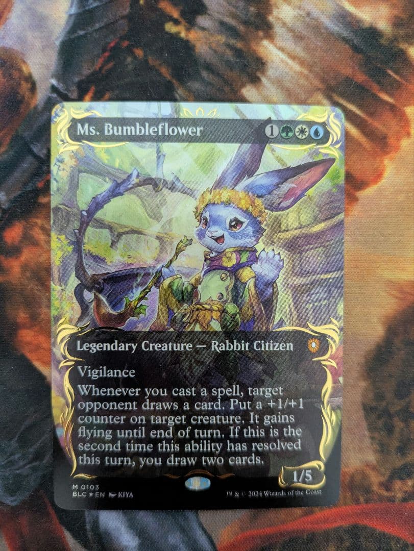 な*ン様 バンブルフラワー夫人　レイズドfoil