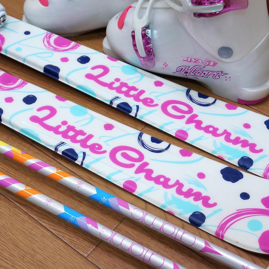 メンテ済 130cm 靴22cm SWALLOW スキーセット