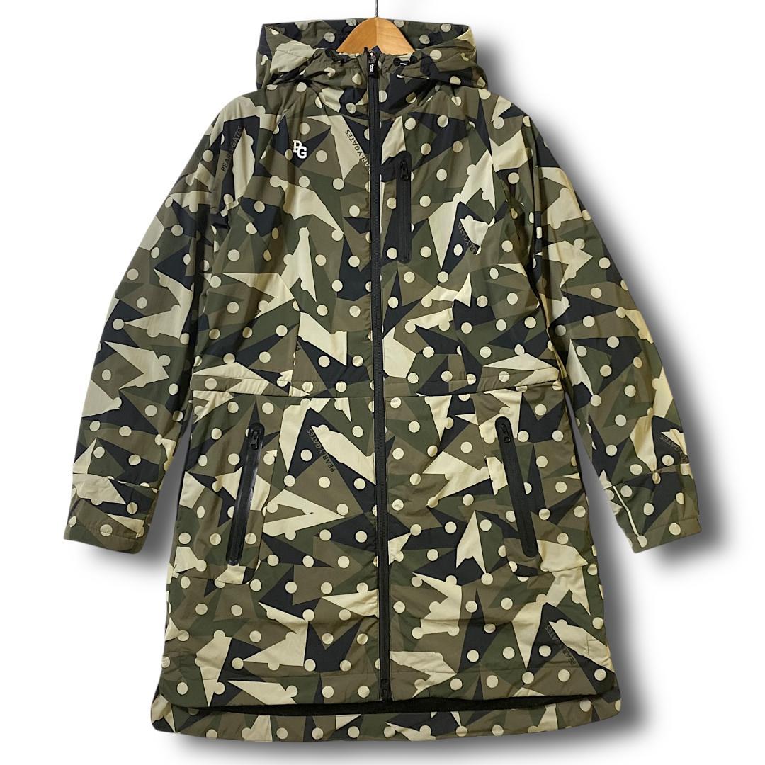 1 新品 パーリーゲイツ 定価5.9万 ビッグロゴ ロングジャケット カモドット