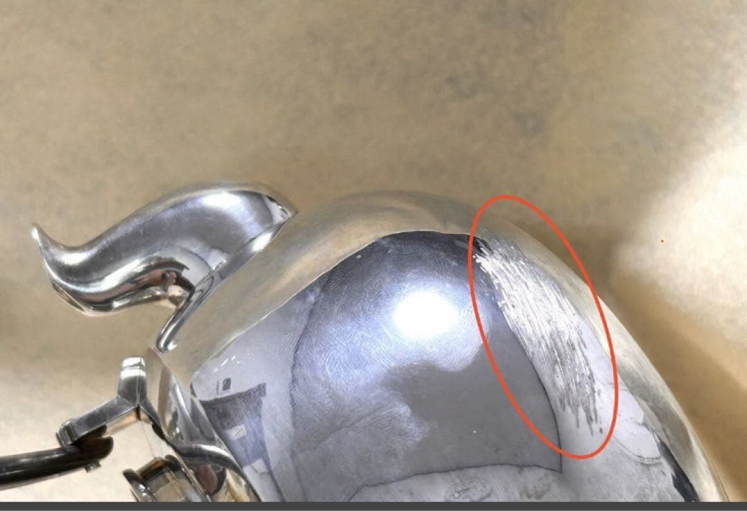 尚美堂 銀製 厚板 横手急須 煎茶道具 湯沸 銀瓶 2点セット