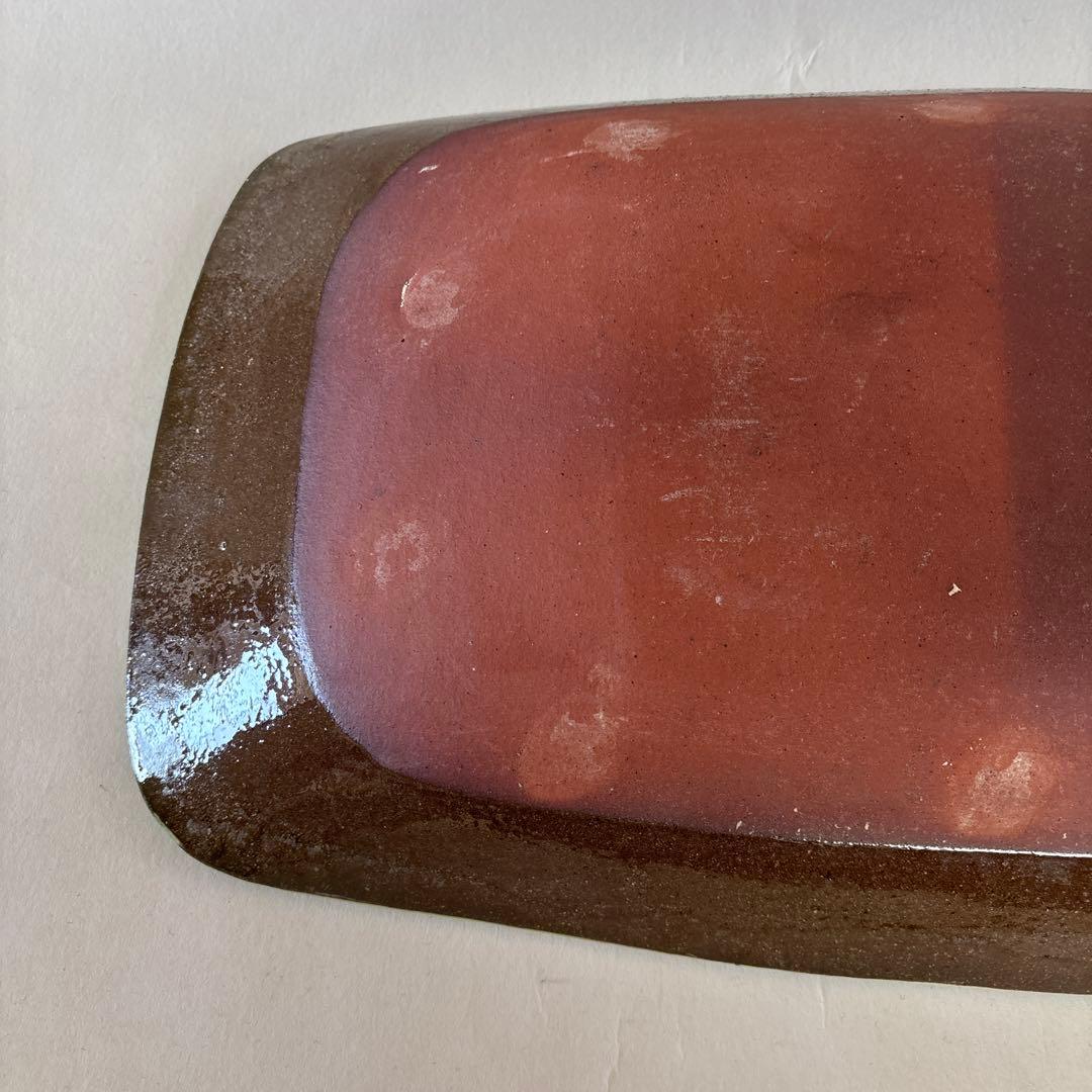 舩木研児　船木研児　白釉藁描大鉢　共箱　民藝