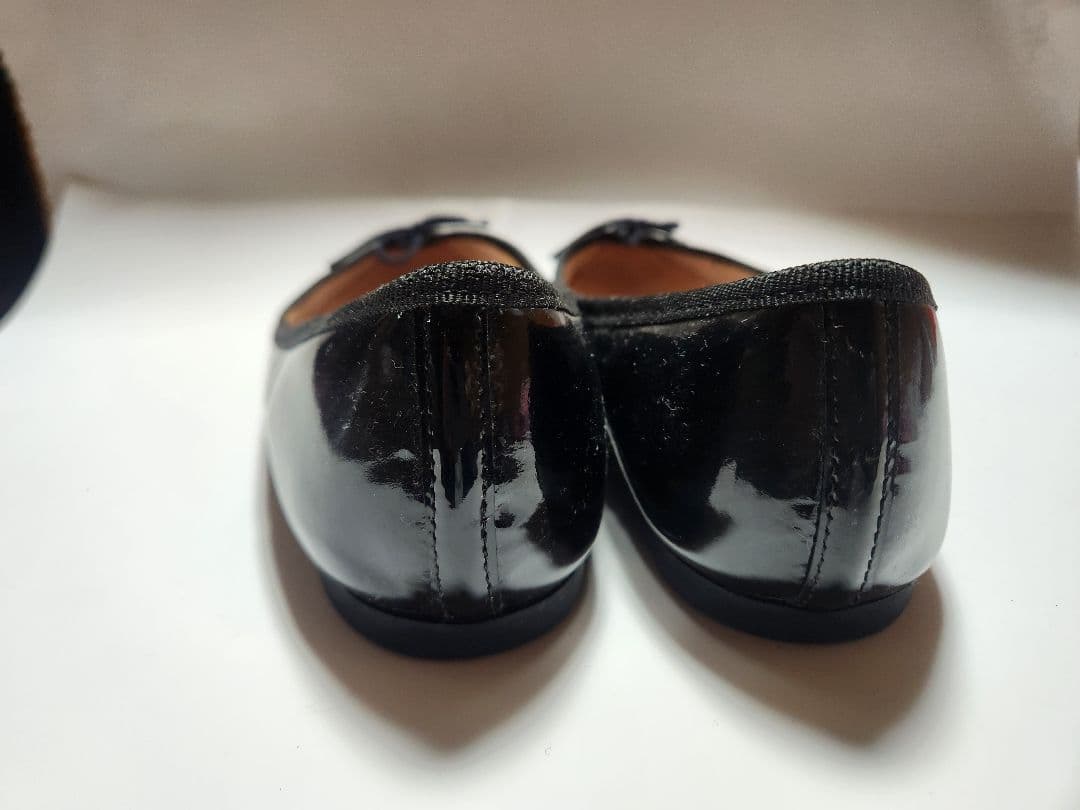 【定番】レペット repetto エナメル バレエシューズ 黒 36.5