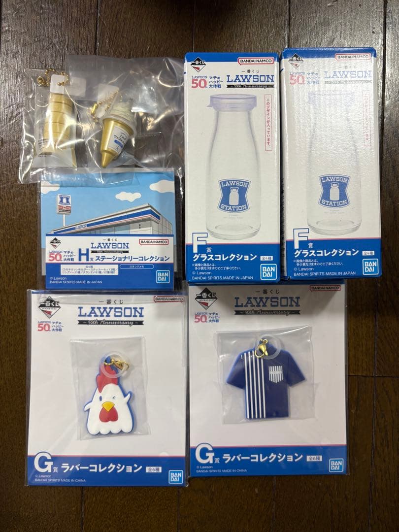 ローソン 一番くじ グラスコレクション フィギュアチャーム ラバーコレクション