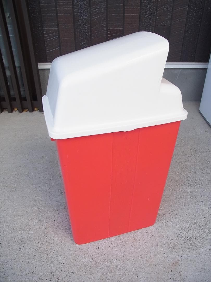 非売品レトロ コカコーラ 蓋付きゴミ箱 ダストボックス マグネット付き