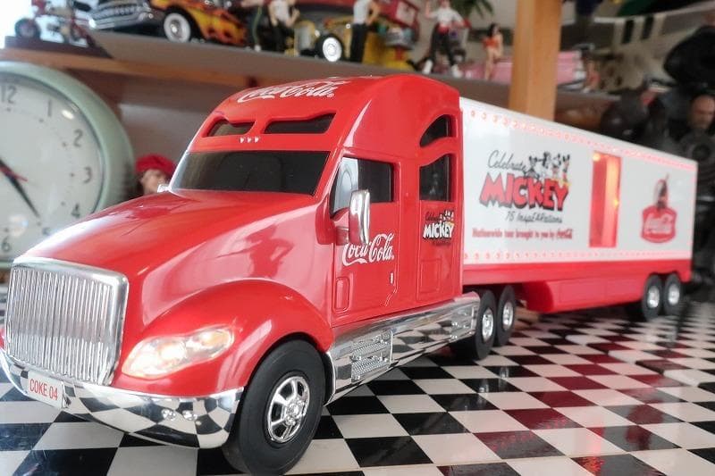 絶版★コカコーラ ディズニー コラボ ミッキーマウス トラック トレーラ 電飾