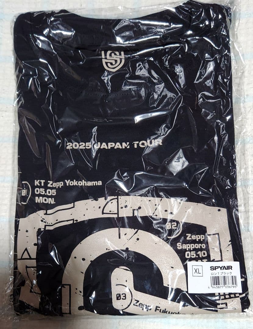 SPYAIR BUDDY TOURロングスリーブTシャツ黒 XL新品未使用完売品