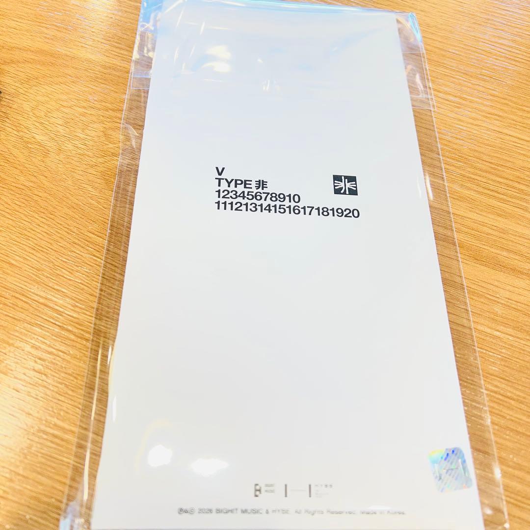BTS V TYPE非 展示会 入場特典 パンフ 未使用デジタルコード テヒョン