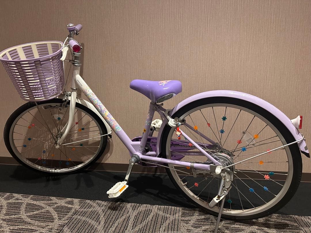 ブリジストン エコパル 薄紫 自転車 20インチ 女の子 直接の引き取り限定！！