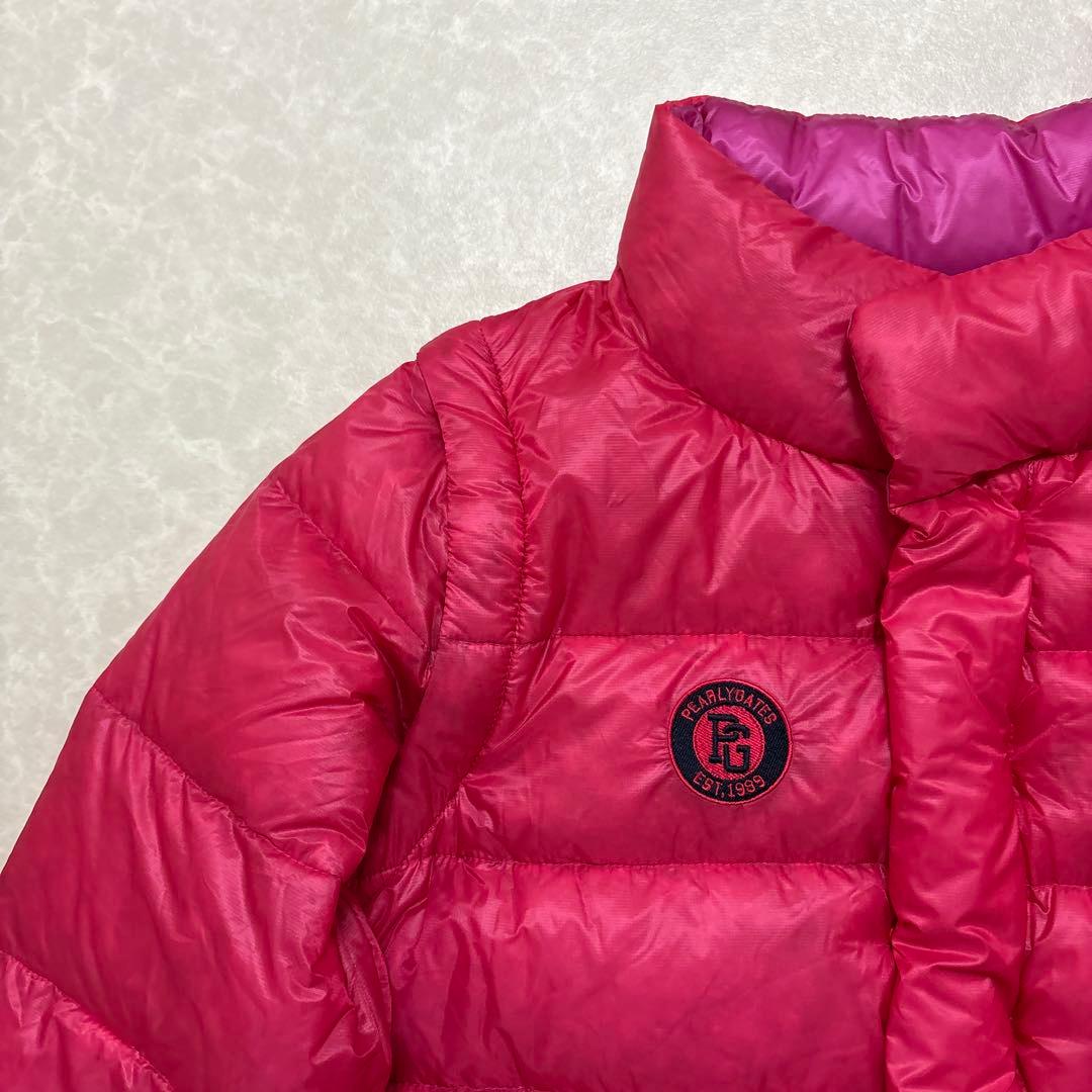 パーリーゲイツ★撥水★袖着脱可能★ダウンジャケット【レディース サイズ0（S）】