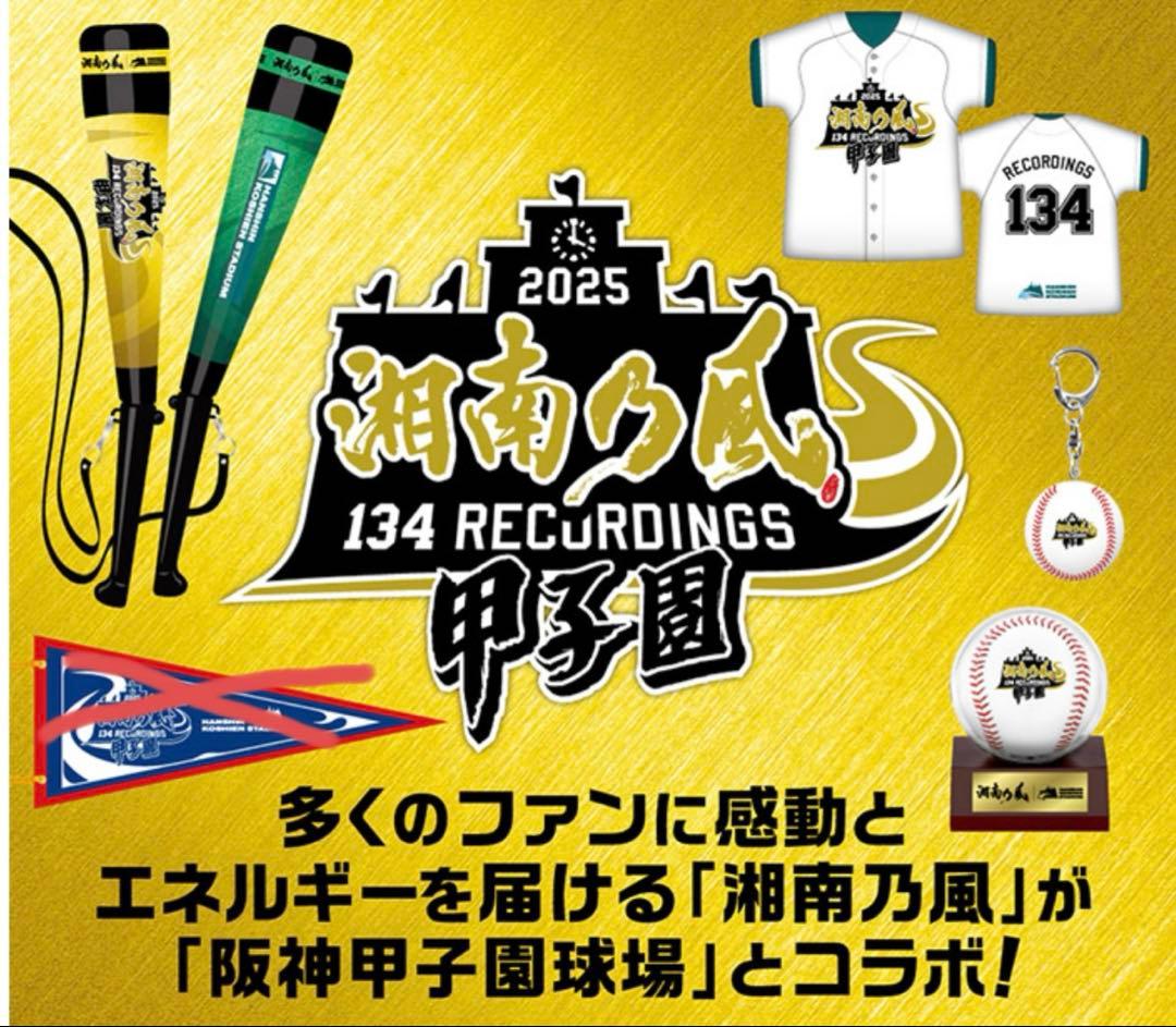 湘南乃風　熱唱甲子園　ユニフォームクッション　キーホルダー　Vメガホン　ボール