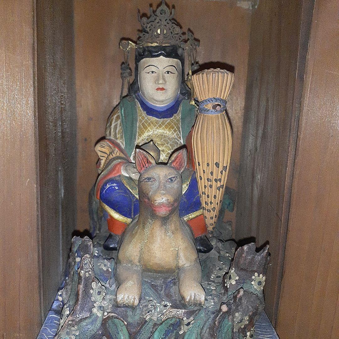 厨子　彩色　荼枳尼天　仏像　神像