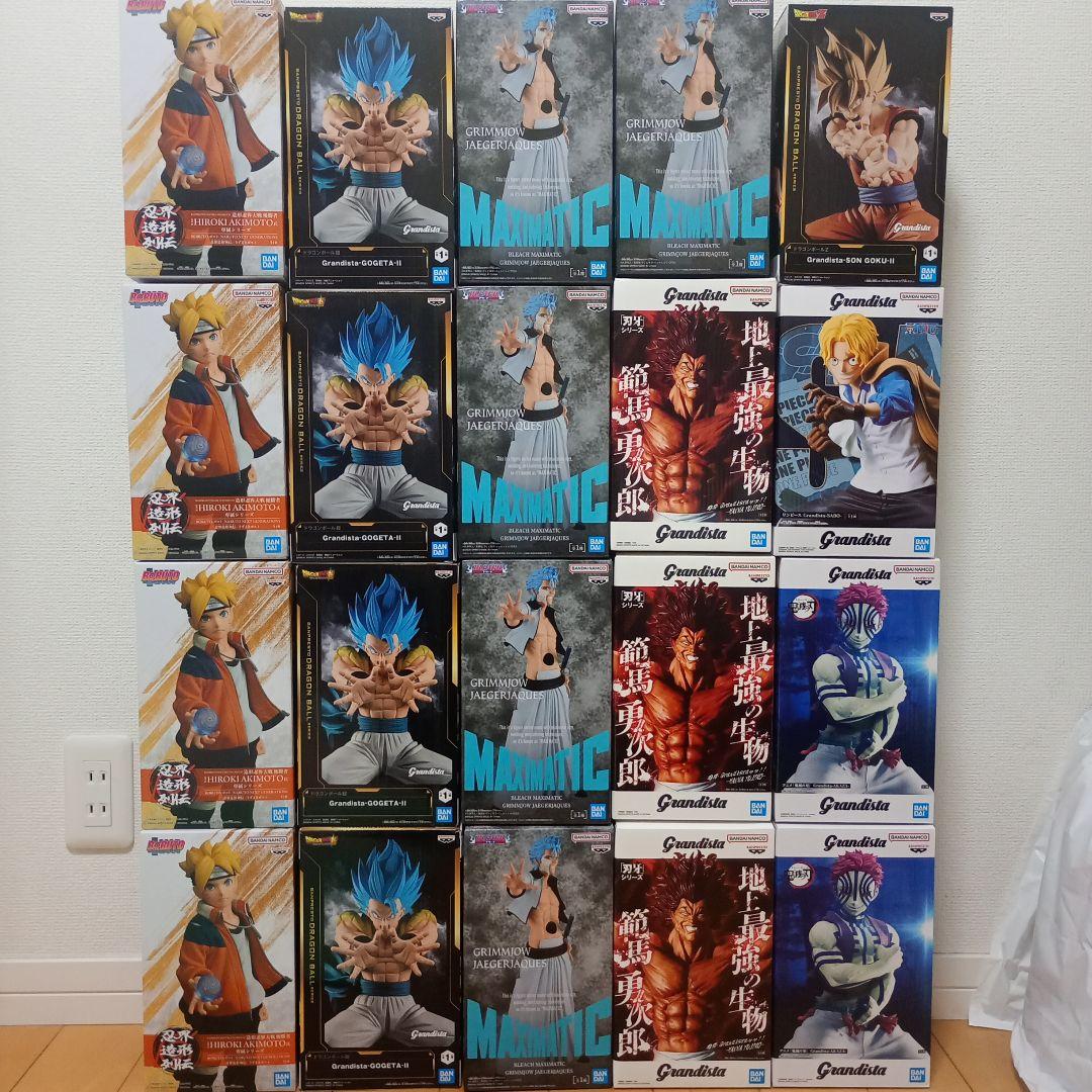 鬼滅の刃・刃牙・ナルト・ドラゴンボール・ブリーチ　フィギュア　Grandista