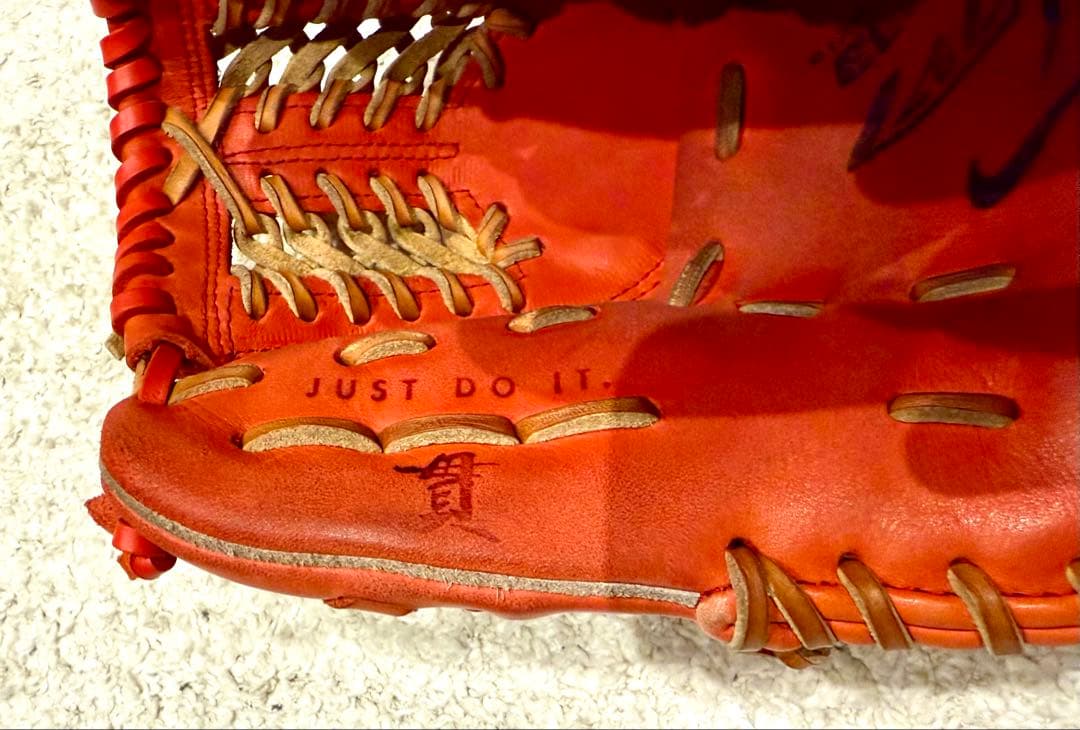 Nike DIAMOND EDGE LAUNCH R 軟式グローブ オレンジ