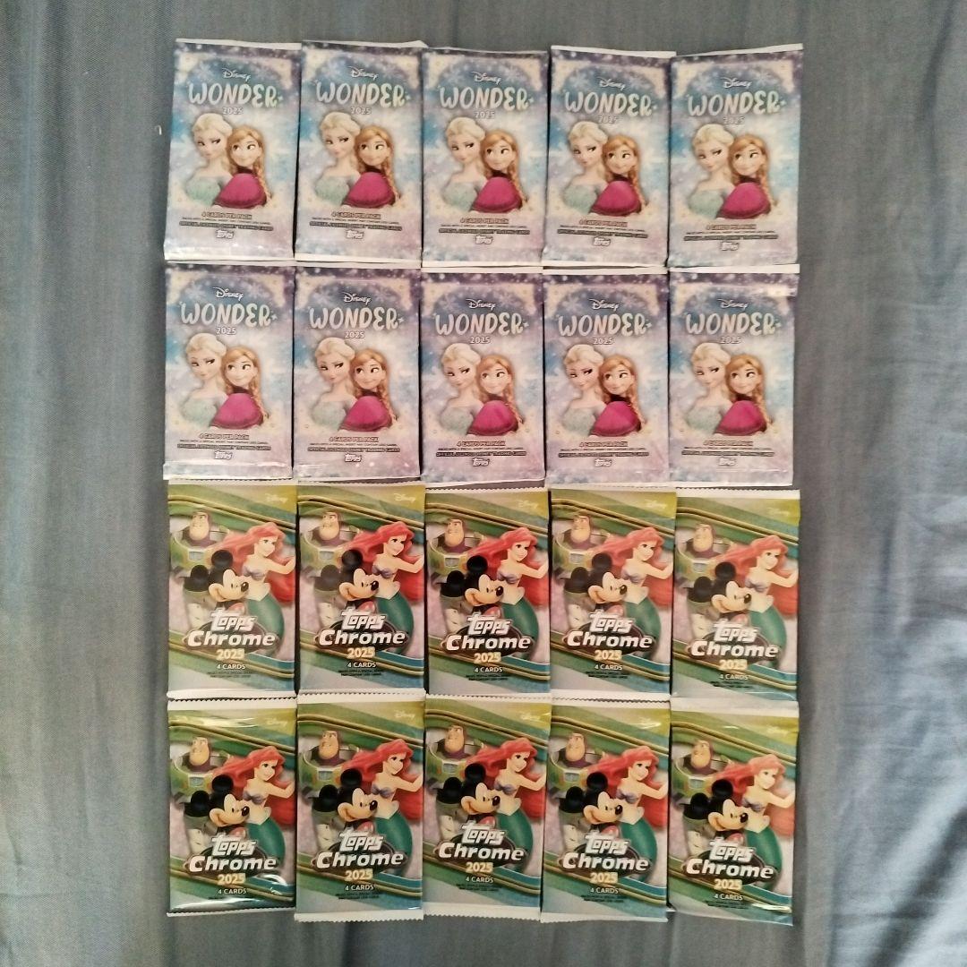 ディズニー toppsトレーディングカードパック 20個セット