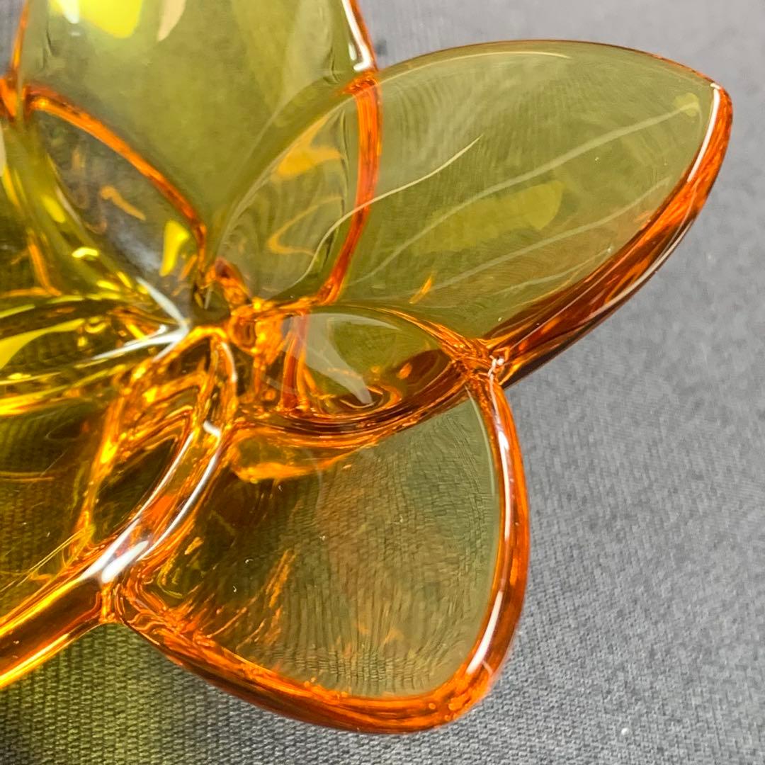 K858⭐︎バカラ クリスタル オーナメント ブルームコレクション オレンジ