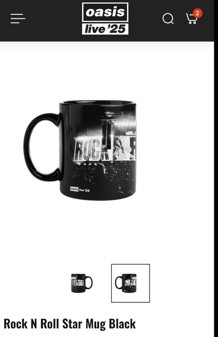 ２点セットoasis Rock n Roll Star タペストリーとマグカップ