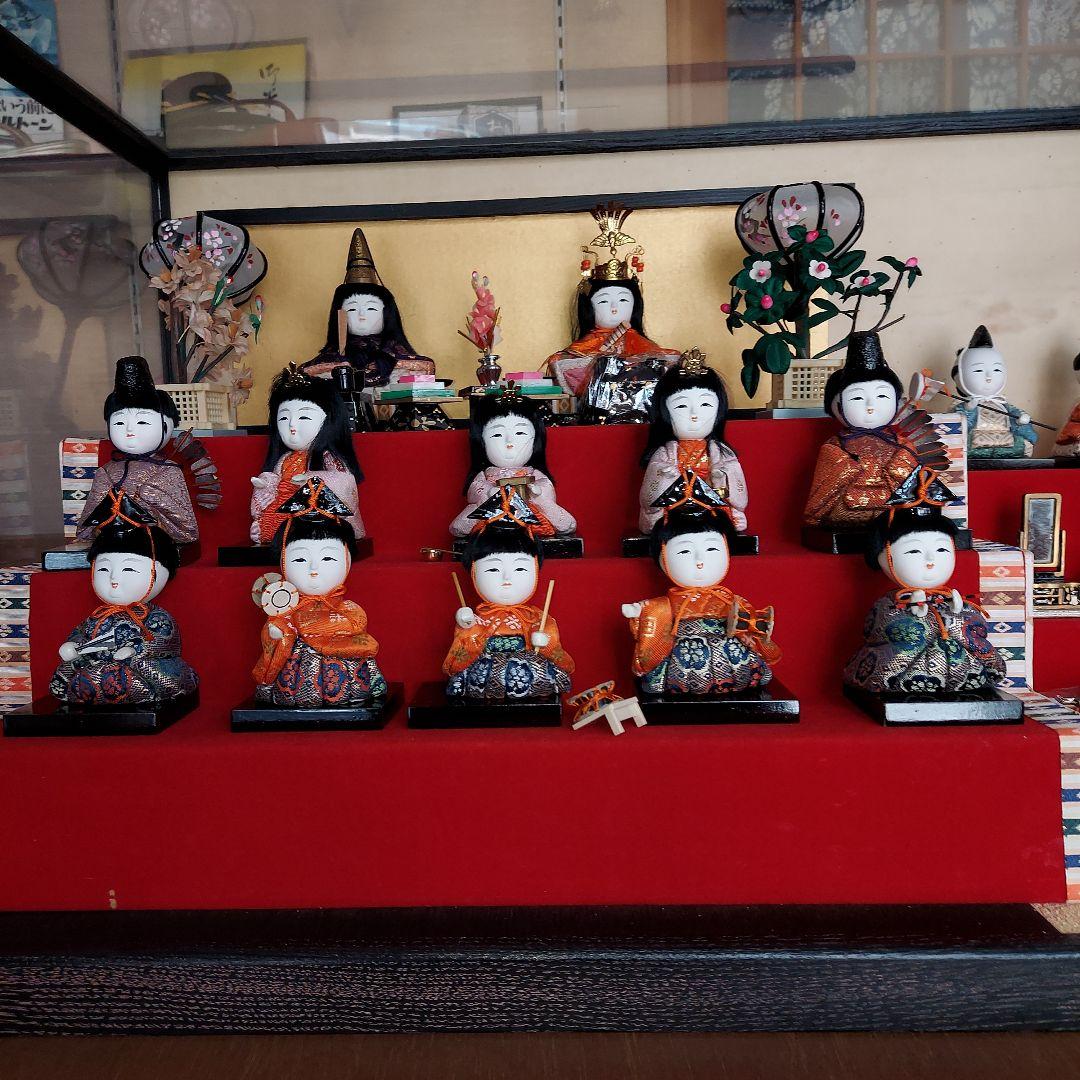 木目込雛人形15人三段飾り（徳川美術館蔵本サービス）