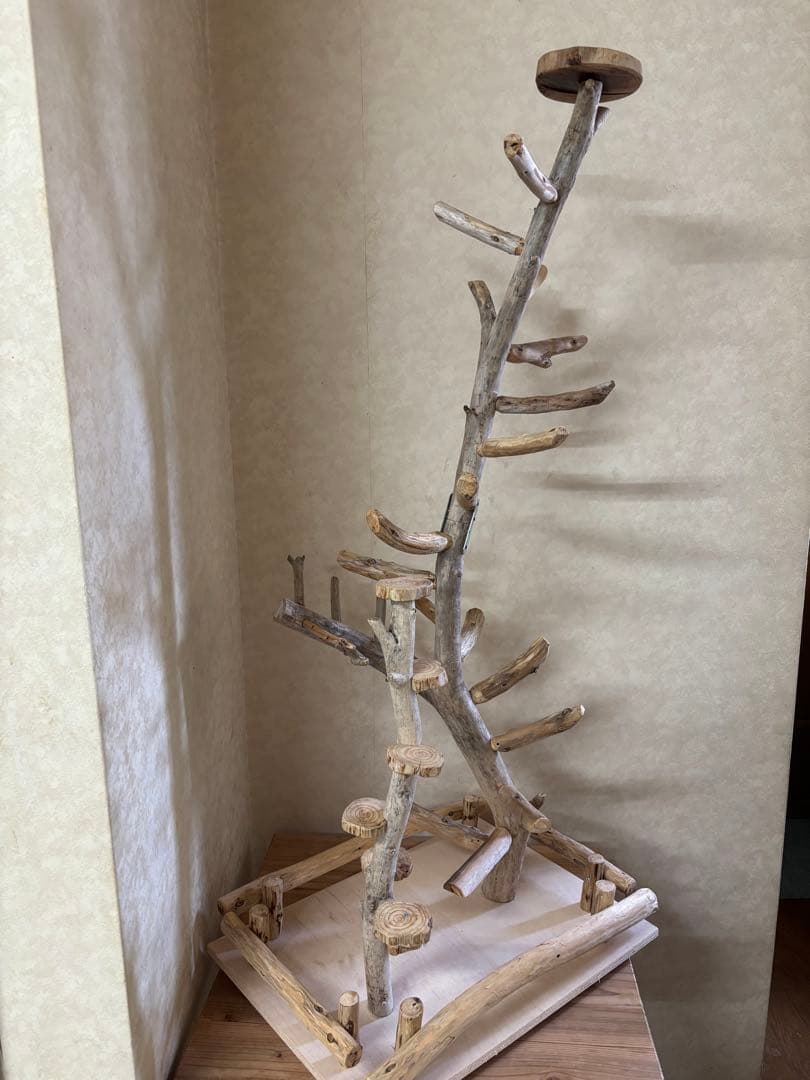 みゅん鳥インコ止まり木 タワー型バードアスレチックバードジム