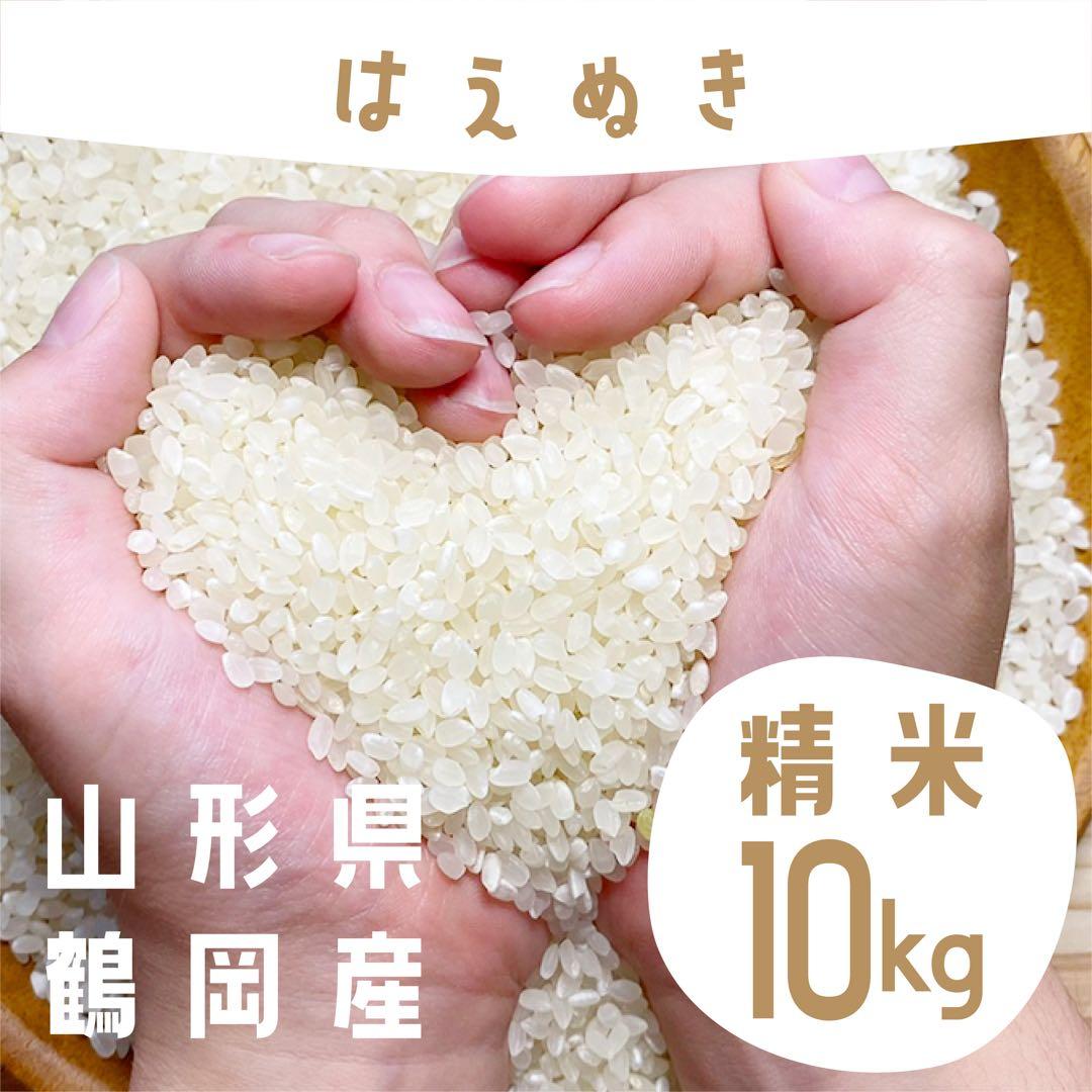【令和7年産】山形県庄内産 お米　はえぬき 無洗米 5kg×2袋 計10kg